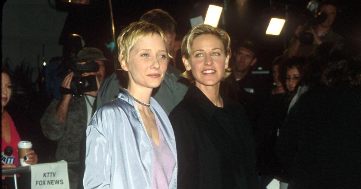 (l-r): Anne Heche and Ellen DeGeneres