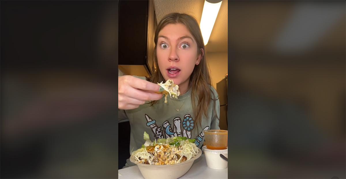 Chipotle serves leftovers in morning TikTok