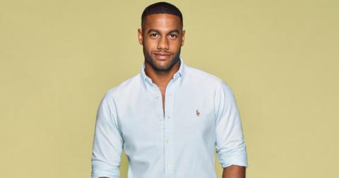 Amir Lancaster wears a light blue Ralph Lauren button up for his official 'Summer House: MV' Season 2 portrait.