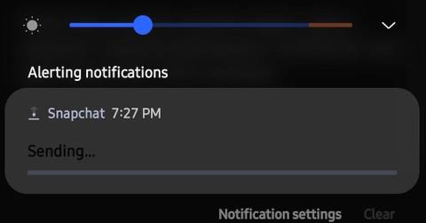 Snapchat's Updating Messages Notification