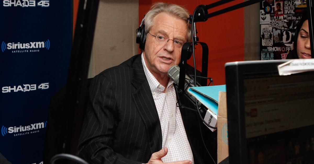 Jerry Springer on SiriusXM in 2012. 