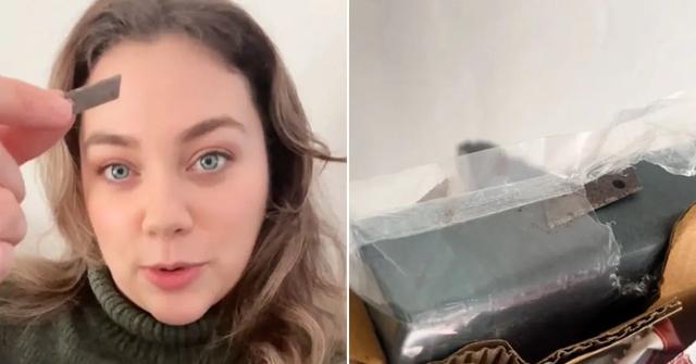 A woman cut herself on a razor in a package from Anthropologie