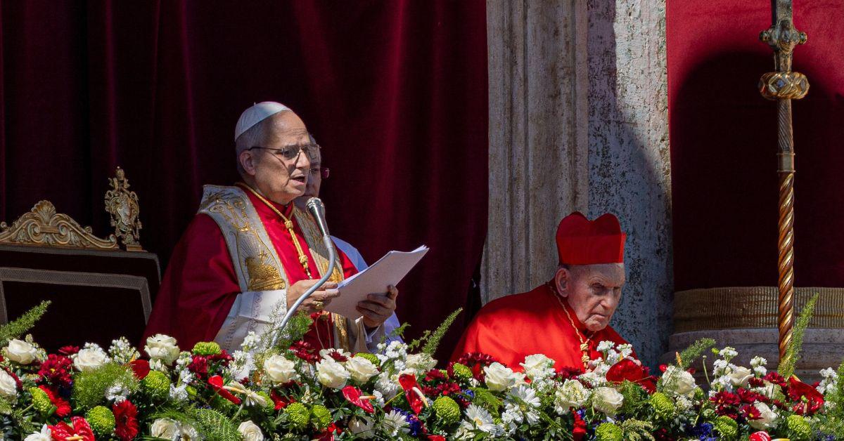 Pope Leo during an Easter service in 2026. 