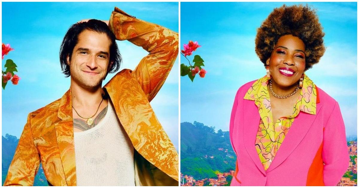 (l-r): Tyler Posey and Macy Gray posing for 'Surreal Life: Villa of Secrets'