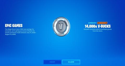 Why Did I Get Free V Bucks On Fortnite You Can Thank The Mega Drop