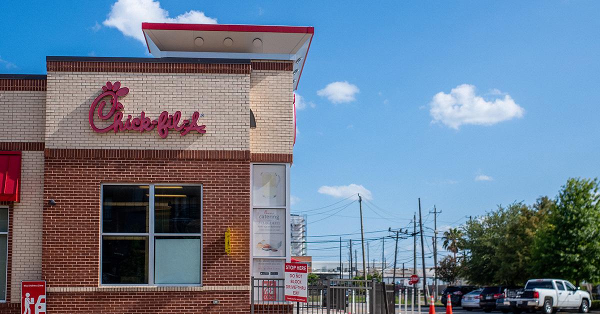 A Chick-Fil-A storefront.