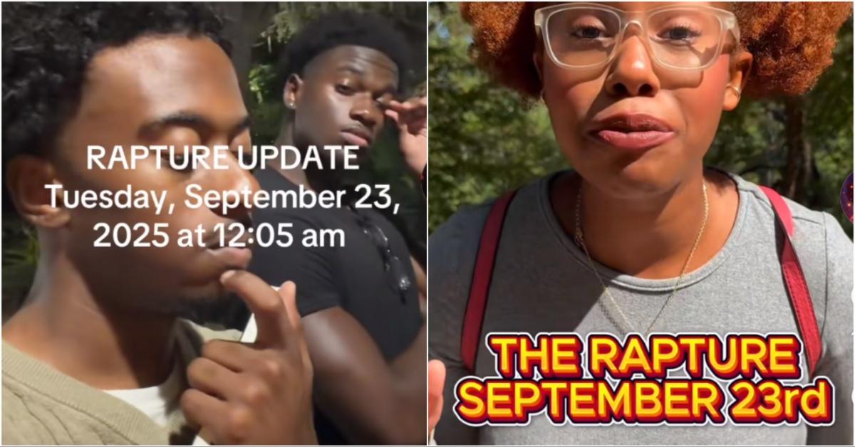 Collage of videos from RaptureTok
