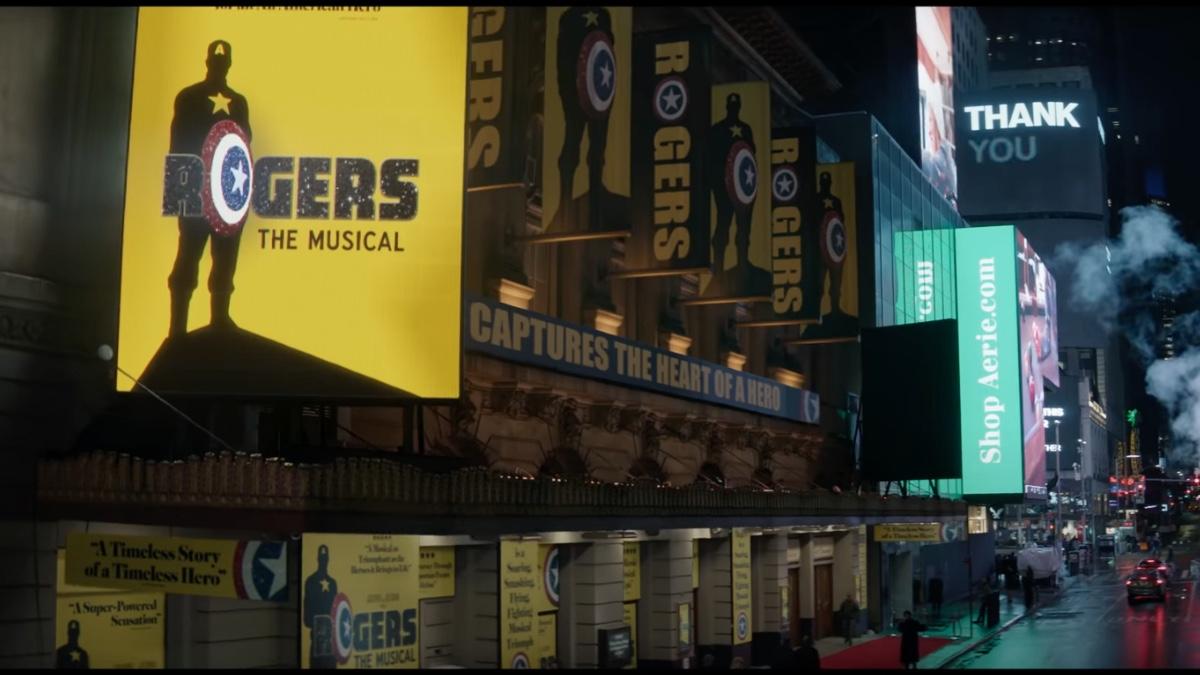 'Rogers: The Musical' in Times Square in 'Hawkeye'