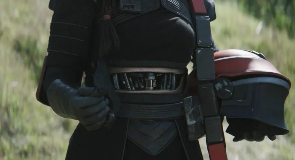 A close look at Fennec's cybernetic implants in 'The Book of Boba Fett.'