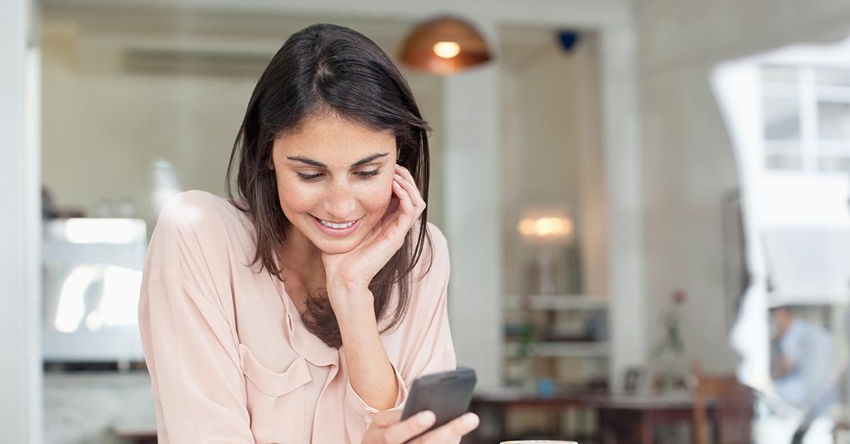 Woman on her phone