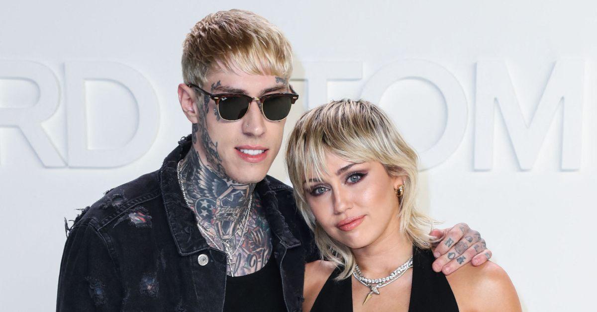 Trace and Miley Cyrus in 2020.