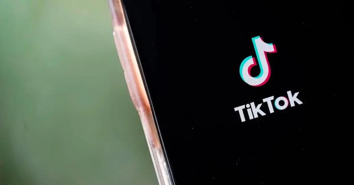 TikTok app opens on phone.