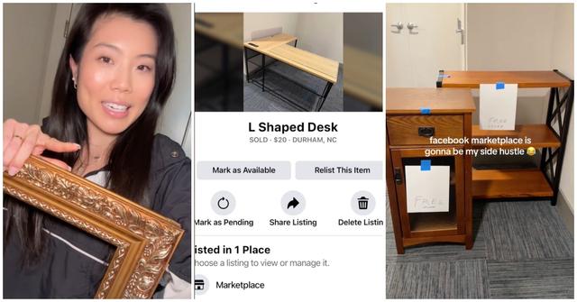A woman sold a neighbor's free furniture online and made money for herself