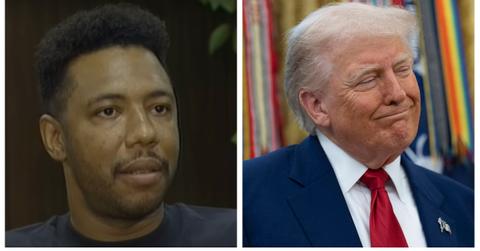 (L-R): Larry Hoover; President Donald Trump