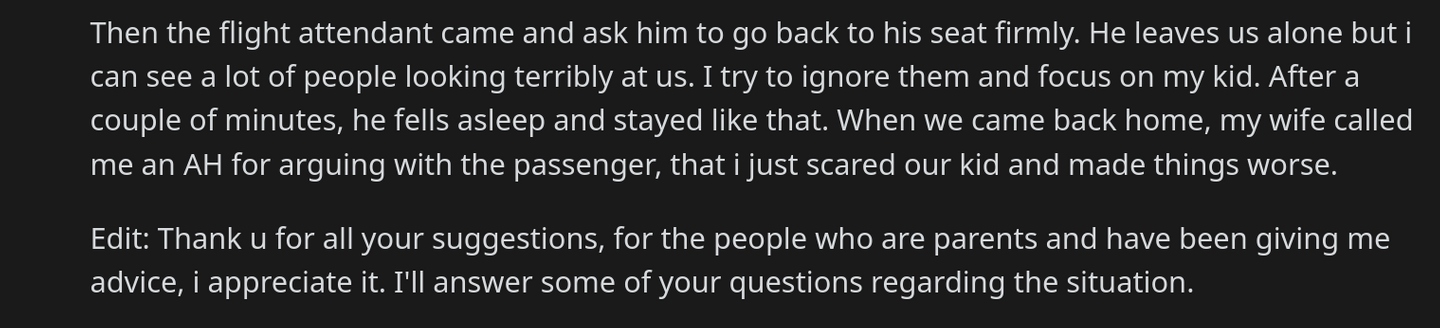 Plane Passenger Yells at Parents for Crying Baby on Board