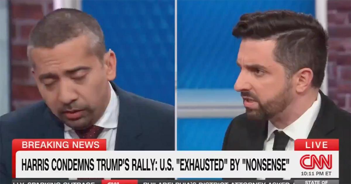 Medhi Hasan and Ryan Girdusky in a panel on CNN. 