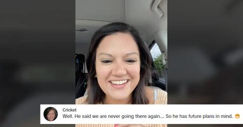 A woman recounts getting food poisoning on a first date