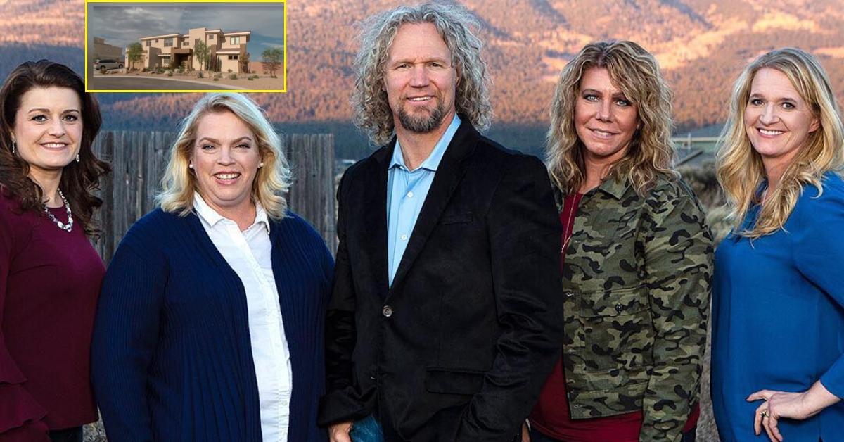 (l-r): Lehi, Utah house and the 'Sister Wives' cast