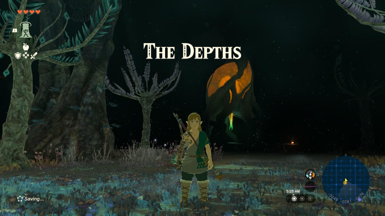 Link entering the Depths in 'Tears of the Kingdom'