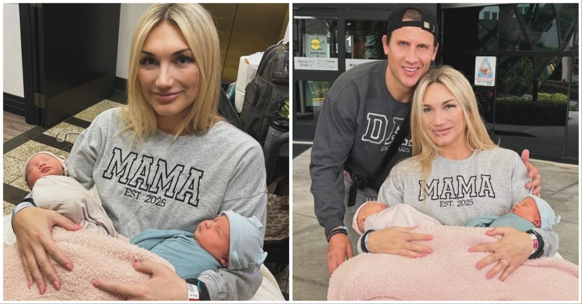 Brooke Oleksy shares pictures of her twins, Oliver and Molly, with husband Steven Oleksy,