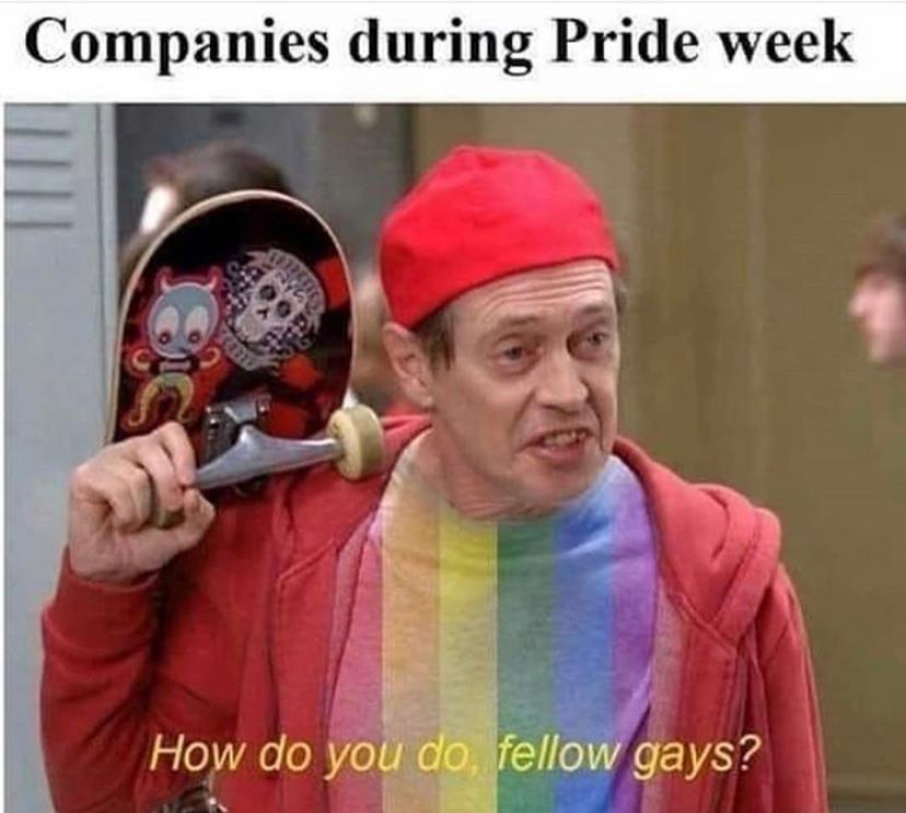 gay pride meme face