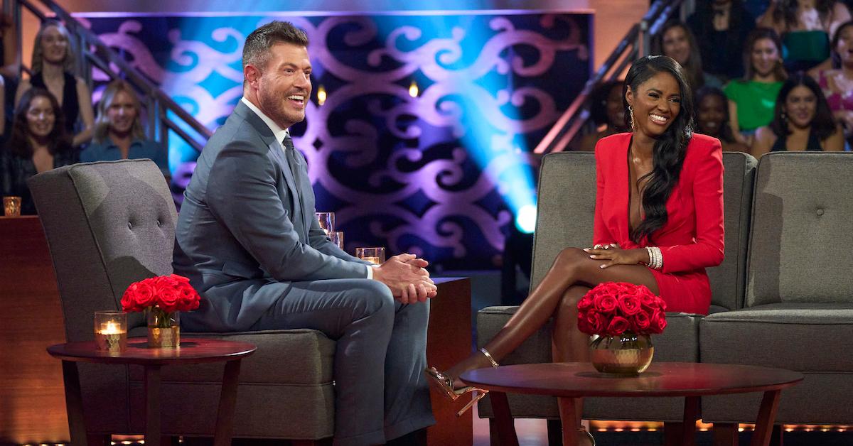 Jesse Palmer and Charity at the 'Men Tell All'