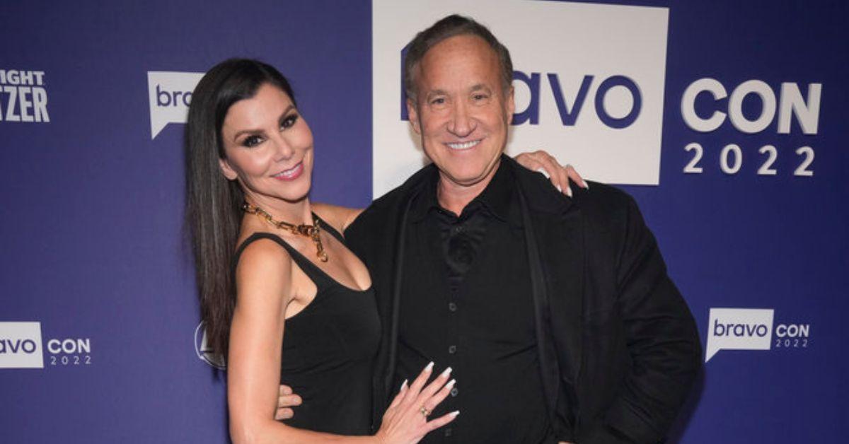 (l-r): Heather Dubrow and her husband, Terry Dubrow, at BravoCon 2022.