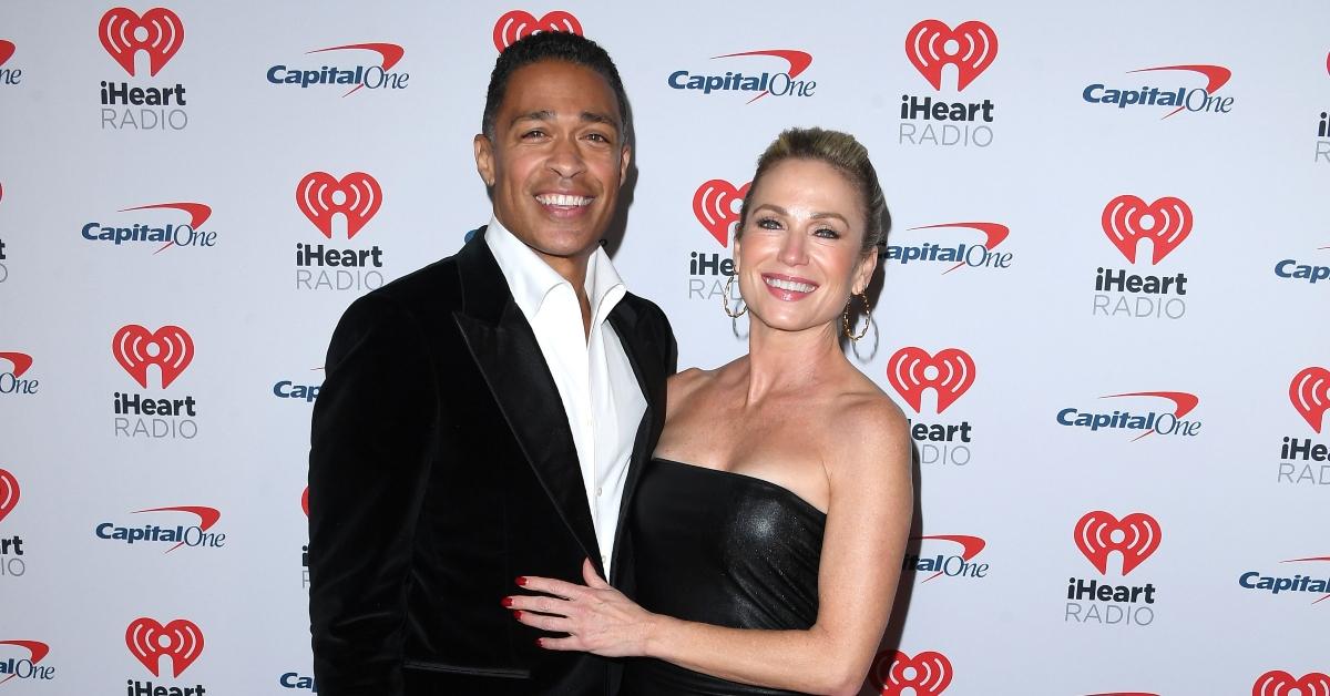 : T.J. Holmes, Amy Robach arrives at the KIIS FM's iHeartRadio Jingle Ball 2023 Presented By Capital One at The Kia Forum on December 01, 2023 in Inglewood, California. (Photo by Steve Granitz/FilmMagic)