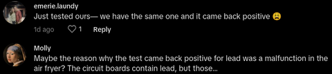 air fryer lead test tiktok