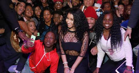 Nicki Minaj pictured with fans