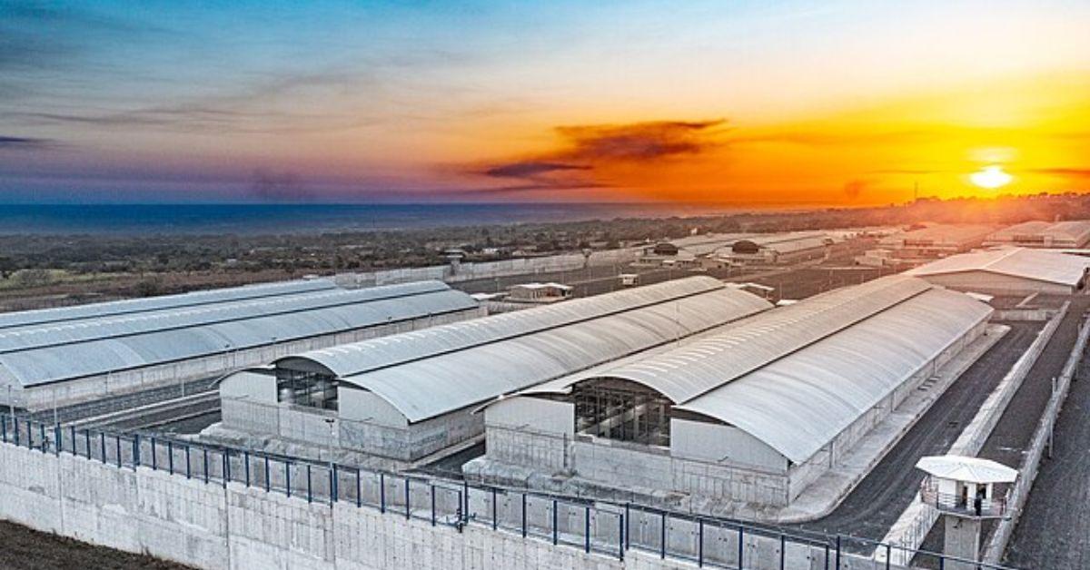 An aerial view of CECOT. 