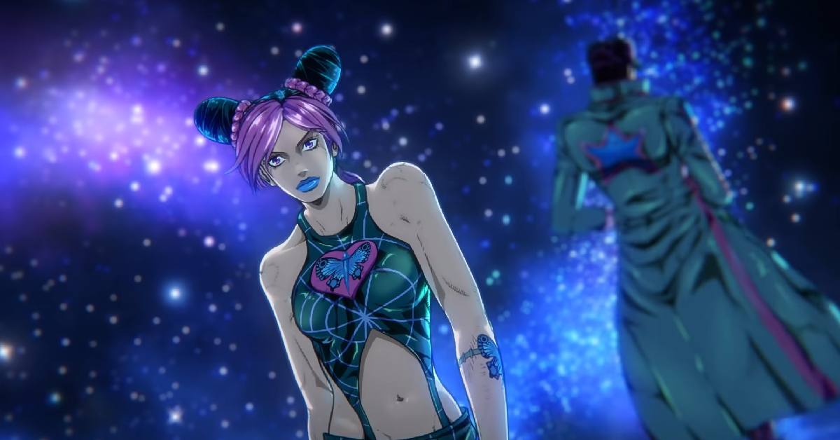🦋• peaktaro kugoat on X: i simply love that jolyne has basically taken over jotaro's pose now whilst jotaro just stands there / X