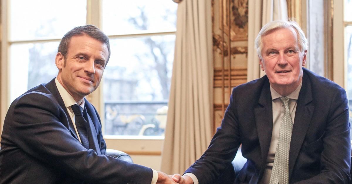 Emmanuel Macron and Michel Barnier