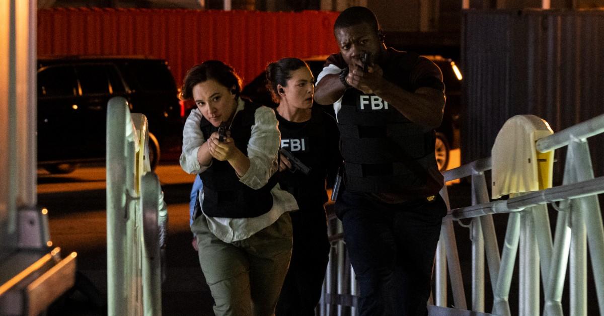 (L-R): Keisha Castle-Hughes as Special Agent Hana Gibson, Alexa Davalos as Special Agent Kristin Gaines, and Edwin Hodge as Special Agent Ray Cannon