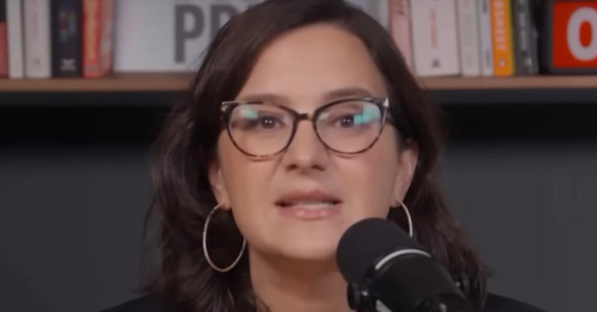 Bari Weiss hosting The Free press podcast.