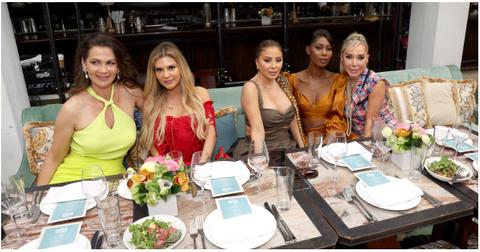 (l-r): Julia Lemigova, Adriana de Moura, Larsa Pippen, Kiki Barth, and Marysol Patton