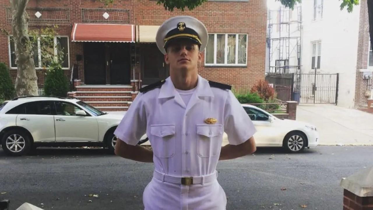 Adam Lukasiewicz from 'Below Deck Down Under' poses in uniform.