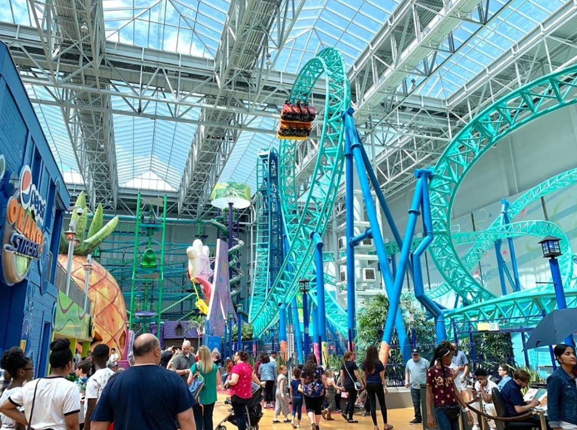 Nickelodeon Universe -- the largest indoor theme park in North