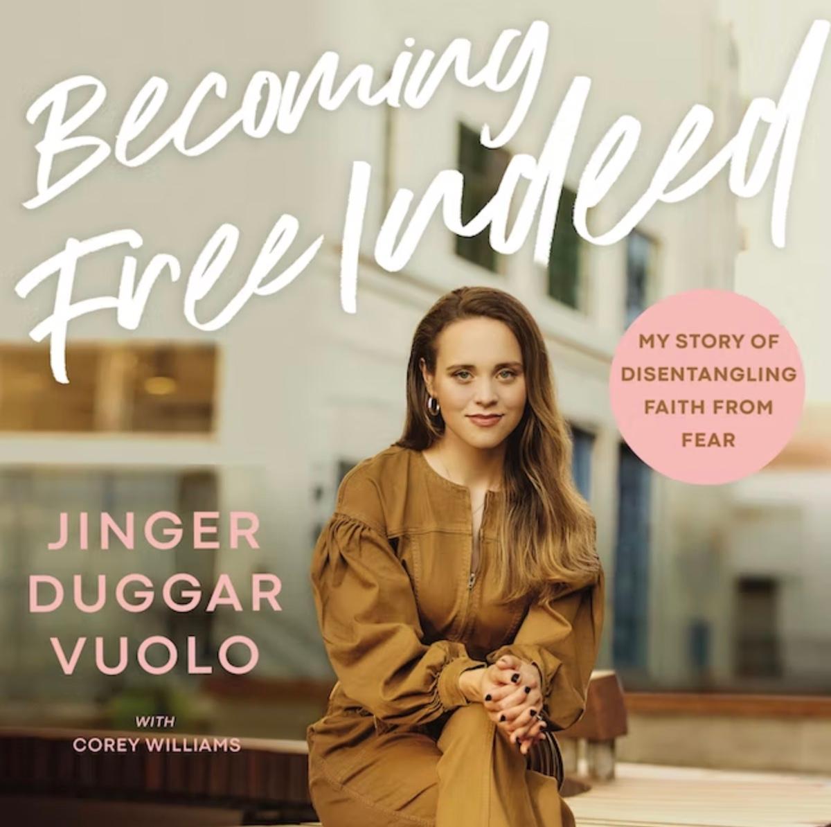 Jinger Duggar's new book cover Becoming Free Indeed