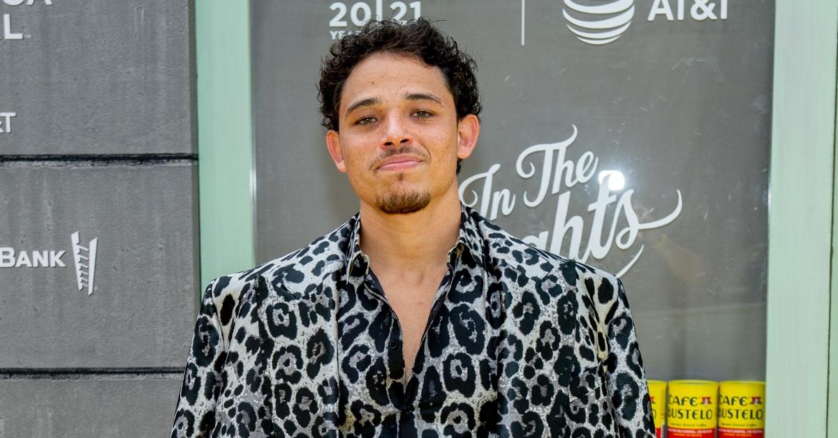 Anthony Ramos posing at the 2021 Tribeca Festival at United Palace Theater.