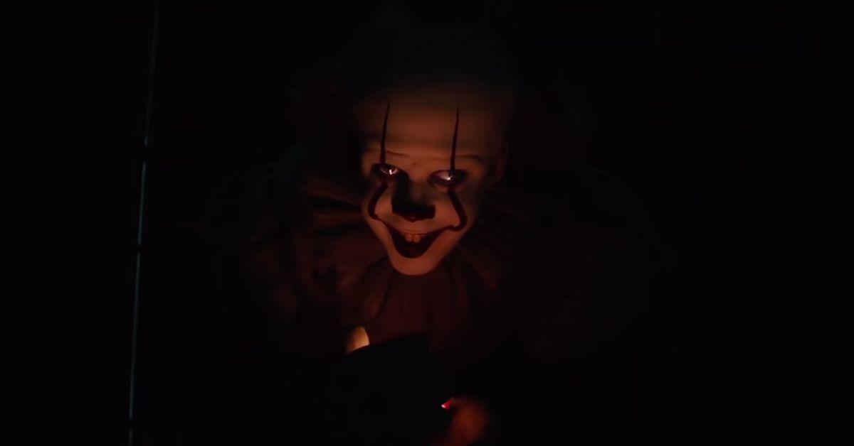 pennywise the clown in darkness