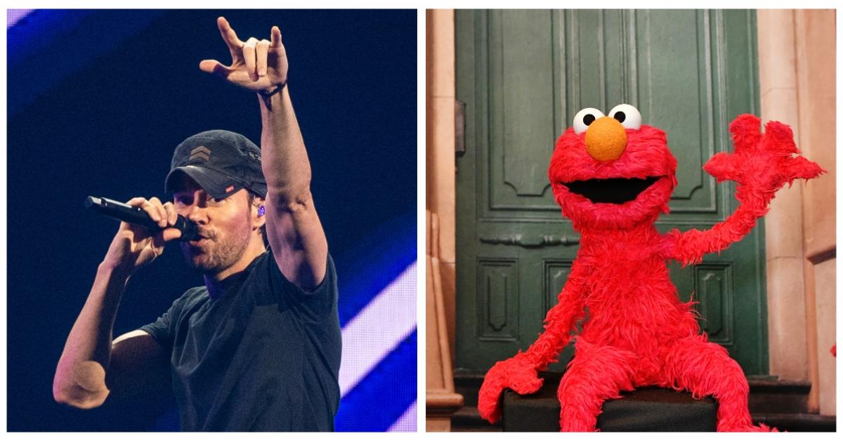 Enrique Iglesias and Elmo