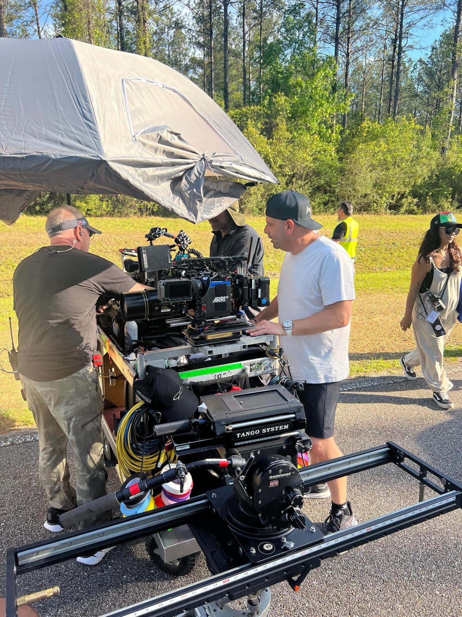 Randall Emmett on the set of 'Cash Out'