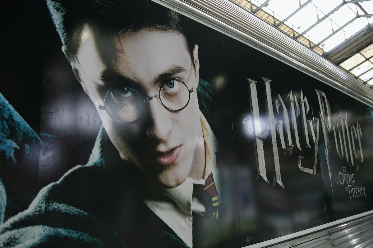 A 'Harry Potter and the Order of the Phoenix' poster in a Paris railway station in 2007