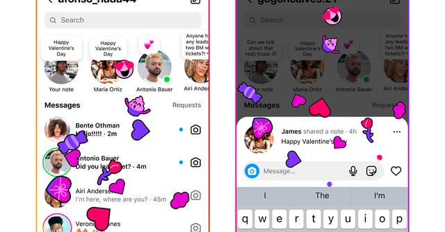 Valentine's Day 2024 features on Instagram