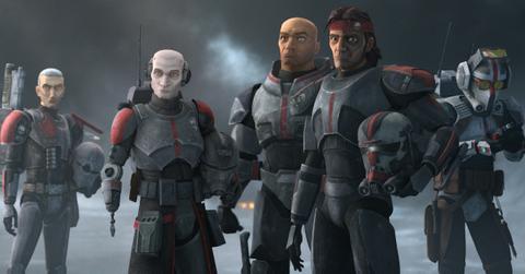 (L-R): Crosshair, Echo, Wrecker, Hunter and Tech