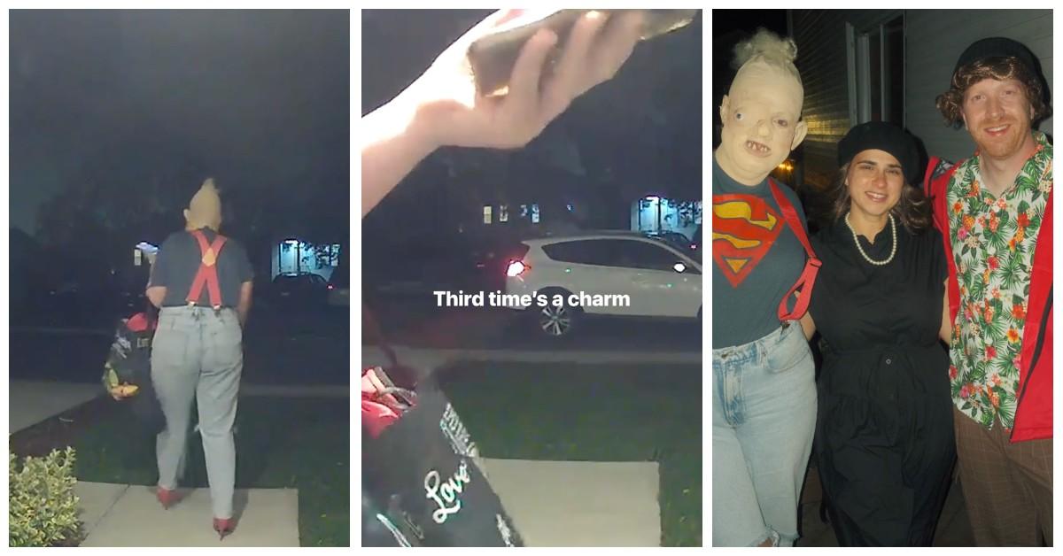 Girl takes Uber in Halloween costume