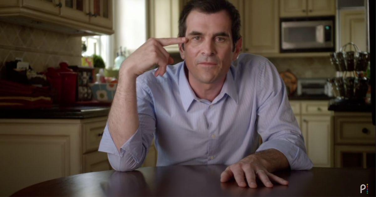 Phil Dunphy at the kitchen table on 'Modern Family'