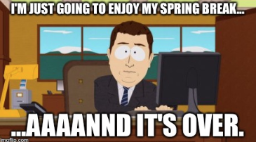 teachers leaving for spring break meme