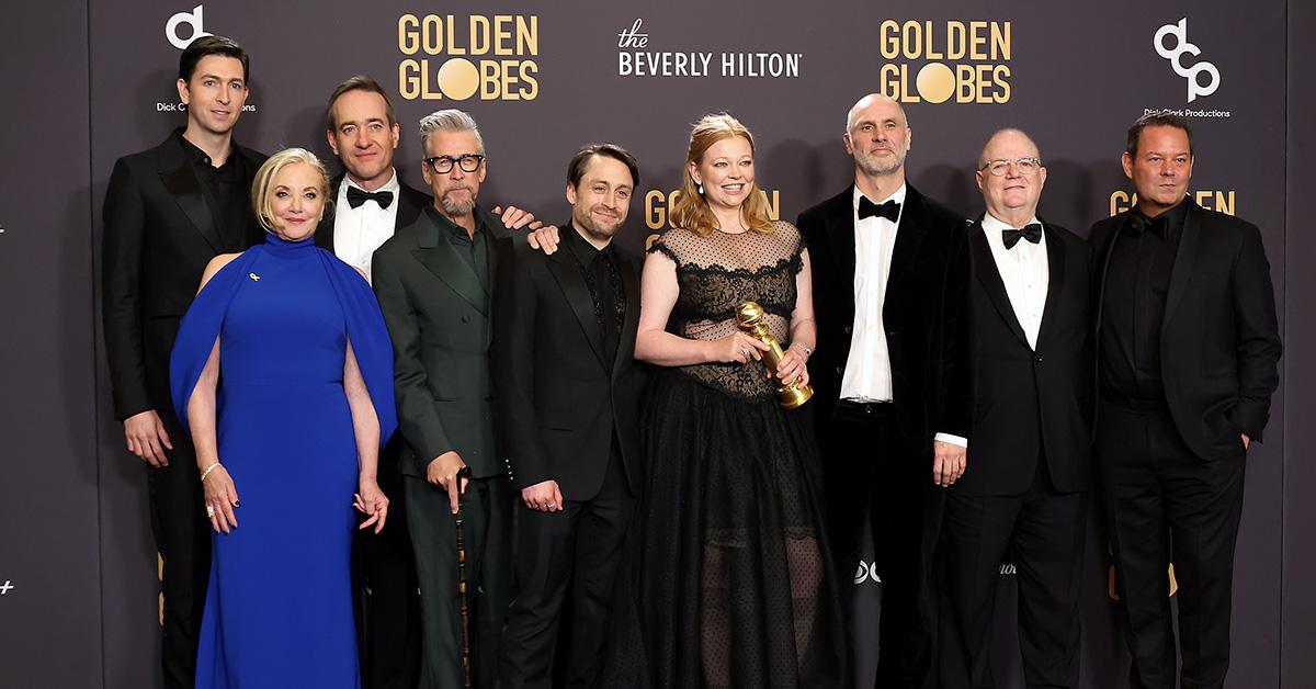 The cast of 'Succession' at the Golden Globes. 